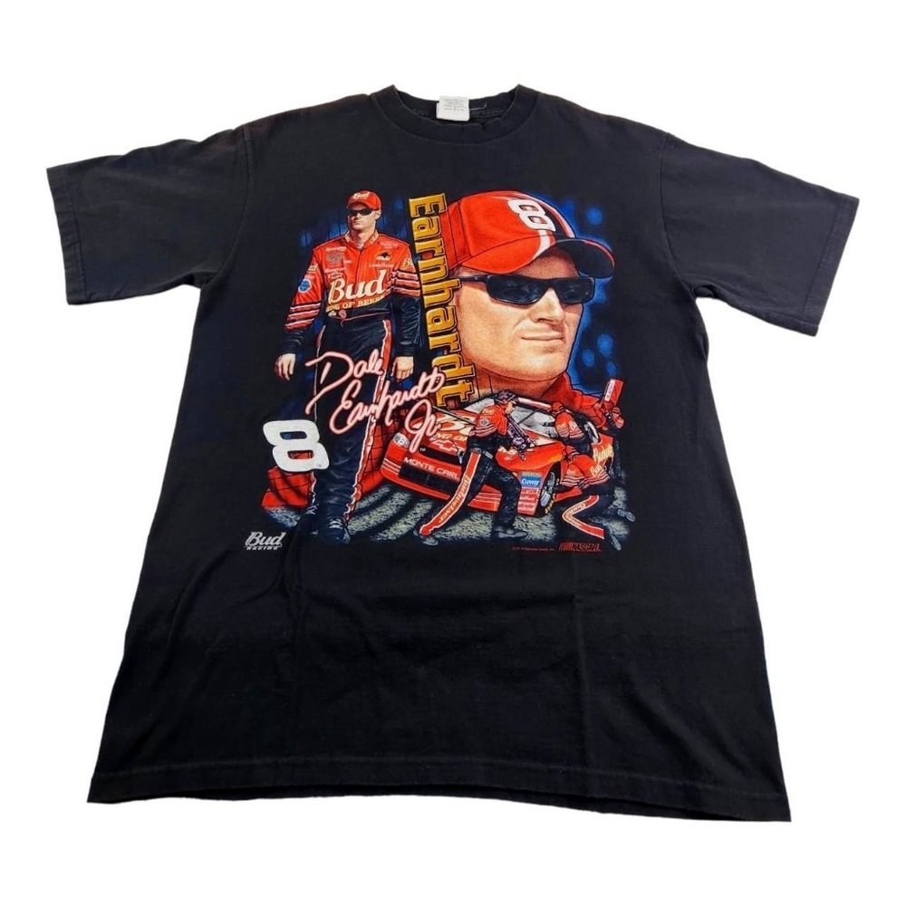 Vintage Chase Authentic Dale Earnhardt Jr Nascar #8 Black T-Shir